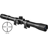 

Barska 4x15 Rimfire Riflescope, Matte Black with 30/30 Reticle, 3/4" Tube Diameter, 2.75" Eye Relief