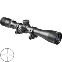 

Barska 4x32mm IR Plinker-22 Riflescope, Matte Black Finish with 30/30 Cross Reticle, 3/8" Dovetail Rings, 1" Center Tube