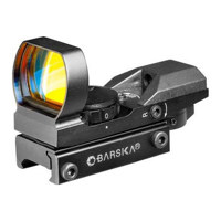

Barska 1x33mm Multi-Reticle Electro Sight Series Rifle & Handgun Scope, Matte Black Finish with Four Holographic Illuminated Reticles