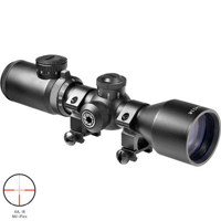 

Barska 3-9x42 Compact Contour Series Tactical Riflescope, Matte Black Finish with Illuminated 4A Mil-Plex Reticle, 1" Tube