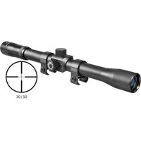 

Barska 4x20 Rimfire Riflescope, Matte Black Finish with 30/30 Reticle, Standard 3/8" Rings, Fully Coated, 3/4" Tube