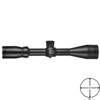 

Barska 4-16x44 Ridgeline Series Riflescope, Matte Black Finish with P4 Sniper Reticle, Side Parallax Focus, 1" Center Tube