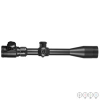 

Barska 4-16x40mm Point Black Series Riflescope, Matte Black Finish with Green, Red & Blue Illuminated 3G .223 BDC Reticle, Side Parallax Focus, 1" Tube