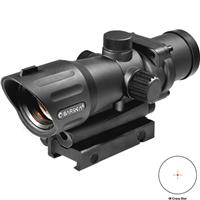 

Barska 1x30 Electro Red Dot Scope with 3x30 Magnifier, Matte Black Finish Illuminated Red Cross Reticle, Picatinny Mount