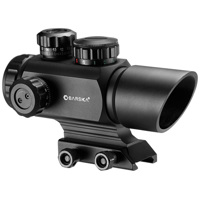 

Barska 1x35 AR-X Red Dot Scope, Matte Black with Illuminated Red/Green Four Multi Dot Reticles, Integrated Picatinny Rail Mount