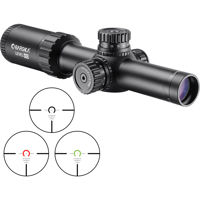 

Barska 1-4x24 Level HD Series Riflescope, Matte Black with Illuminated Red/Green Second Focal Plane HRS .223 BDC Reticle, 30mm Center Tube