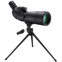 

Barska 20-60x65 Water Proof Level Spotting Scope with Tripod, Angled, Porro Prism, Multicoated, Waterproof, Fogproof, Black Matte