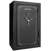 

Barska FV-3000 19.97 Cubic Foot Tall Fireproof Vault Safe for 45 Rifles, Quick Entry Electronic Keypad, Black