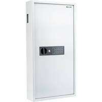 

Barska 180 Key Dual Lock Deadbolt Cabinet Digital Keypad Wall Safe, White