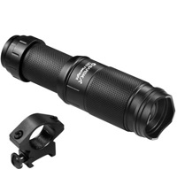 

Barska 300 Lumen 5W LED Zoom Flashlight, Water Resistant and Fogproof