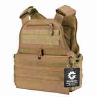 

Barska Loaded Gear VX-500 MOLLE Plate Carrier Tactical Vest, Tan (Flat Dark Earth)