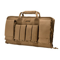 

Barska Loaded Gear RX-50 16" Tactical Two Pistol Bag with 4 Magazines Pouches, Flat Dark Earth