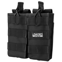 

Barska Loaded Gear CX-850 Double Section Magazine Pouch, Black