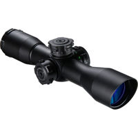 

Barska 4x32 Contour Series Riflescope, Matte Black with Illuminated Red and Green Second Focal Plane Mil Dot Reticle, Mounting Rings 1" Main Tube