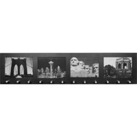 

Barska Four Section 4x6" Picture Wall Mount Photo Frame with 12 Position Key Holder