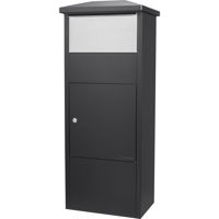 

Barska MPB-500 Parcel Drop Box with Large Stainless Steel Door, Black