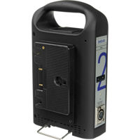 

bebob AS2 2-Channel 3-Stud Portable Simultaneous Charger with Built-In AC Adapter for Gold Mount Li-Ion Batteries, 82W DC-Out