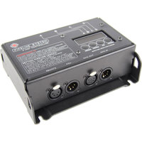 

BBS Lighting Pipeline 4 Way Controller with DMX 512 In/Out and 48V PSU with Locking AC Cord