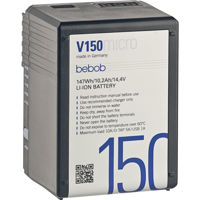 

bebob V150MICRO Micro V-Mount Rechargeable Li-Ion Battery, 14.4V/10.2Ah/147Wh