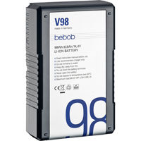 

bebob V98 V-Mount Rechargeable Li-Ion Battery, 14.4V/6.8Ah/98Wh