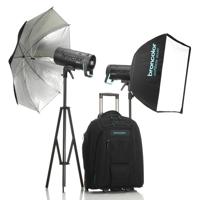 

Broncolor Siros 400 L Battery Powered Outdoor 2-Monolight Kit 2, Includes 60x60cm Softbox, 85cm Umbrella, 2x Flash Tube, 2x Umbrella Reflector and Trolley Backpack