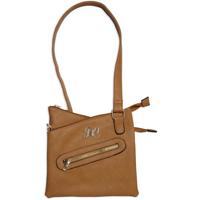 

Bulldog Cross Body Style PU Leather Concealed Carry Purse with Holster, Tan