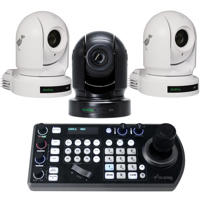 

BirdDog Eyes P200 1080P Full NDI PTZ Camera with Sony Sensor & HDMI/3G-SDI, Black, With 2 Pack Eyes P200 1080P Full NDI PTZ Camera White - With BirdDog PTZ Keyboard Controller