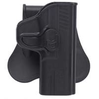 

Bulldog Rapid Release Right Hand Polymer Holster with Paddle for Springfield XD9 and XD40, Reg and MOD II Compact Only Pistols, Black