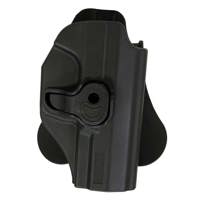 

Bulldog Rapid Release Right Hand Polymer Holster with Paddle for Walther P99 Pistol, Black