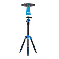 

MeFOTO Backpacker Travel Tripod Kit with Ballhead - Bundle With SideKick360 SmartPhone Adapter for Tripods - Blue