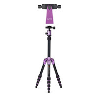 

MeFOTO Backpacker Travel Tripod Kit with Ballhead - Bundle With SideKick360 SmartPhone Adapter for Tripods - Purple