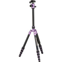 

MeFOTO RoadTrip Aluminum Travel Tripod with Ballhead, 17.6 lbs Load Capacity, 5.13' (1.56m) Max Height, Purple