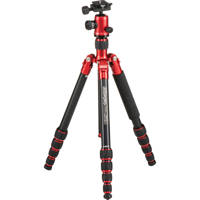 

MeFOTO RoadTrip Aluminum Travel Tripod with Ballhead, 17.6 lbs Load Capacity, 5.13' (1.56m) Max Height, Red