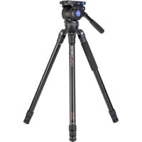 

Benro A373T Single Tube 3-Section Aluminum Video Tripod with BV8H 75mm Bowl Head, 18 lbs Capacity, 64" Maximum Height