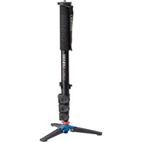 

Benro A38FD 4 Section Aluminum Monopod with 3-Leg Locking Base, 39.7lbs Capacity, 61" Max. Height, 21.3" Folded Length, Flip Lock