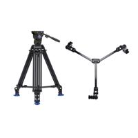 

Benro BV6 PRO Tripod Kit, Includes A673T Video Tripod, BV6 Video Head, QR13 Plate, Mid-Level Spreader, Dual Spiked Feet, Removable Rubber Feet, Strap and Carry Case - With Benro DL-08 Dolly