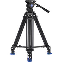 

Benro BV8 Aluminum Alloy Twin Leg Video Tripod Kit, Includes Video Head, QR13 QR Plate, BS02 Pan Bar Handle, ML08 Mid-Level Spreader, Deluxe Carry Case