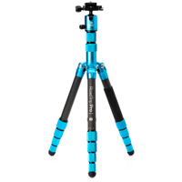 

Benro MeFOTO RoadTrip PRO 6-In-1 Carbon Fiber Series-1 5-Section Tripod with Q-Series Triple-Action Ballhead, Pacific Blue