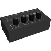 

Behringer Micromix MX400 Ultra Low-Noise 4-Channel Line Mixer, 4.7 kOhms Input Impedance, Output Impedance 80 Ohms