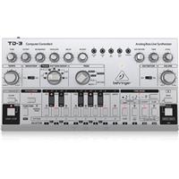 

Behringer TD-3 Analog Bass Line Synthesizer with VCO/VCF, 16-Step Sequencer/16-Voice Poly Chain, Distortion Effects, Silver