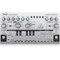 

Behringer TD-3 Analog Bass Line Synthesizer with VCO/VCF, 16-Step Sequencer/16-Voice Poly Chain, Distortion Effects, Silver