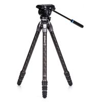 

Benro Tortoise Columnless with Leveling Base Carbon Fiber Two Series 4-Leg Section Tripod with S4PRO Flat Base Video Head