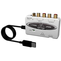 

Behringer U-PHONO UFO202 Audiophile USB/Audio Interface with Built-in Phono Preamp for Digitalizing Your Tapes and Vinyl Records