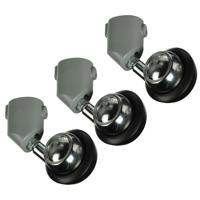 

Manfrotto Caster Set for Light Stands with 22mm Diameter Legs. Set of Three, (#9545).