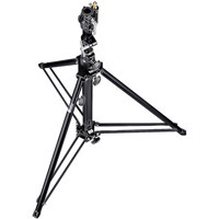 

Manfrotto 4.8' Follow Spot Lightstand with 5/8" Stud & 1-1/8" Female Receiver, 2 Section - 1 Riser, Max Load 88 lb, Black