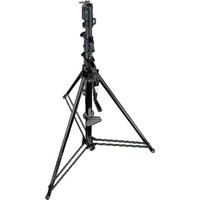 

Manfrotto 12' Wind-up Zinc Steel Lightstand with 5/8" Stud & 1-1/8" Female Receiver, 3 Section - 2 Riser, Max Load 66 lb, Black