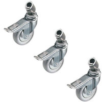 

Manfrotto Caster Set with Brakes (100mm / 4"). Fits all 22mm leg diameters, set of 3