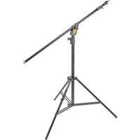 

Manfrotto Boom Stand 420 (Black Anodized), 3-Section Stand Convertible to Double Extension Boom and Stand (#3398B)