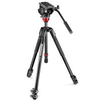 

Manfrotto 500 Professional Fluid Video Head with 190X Video Aluminum Tripod & Leveling Column