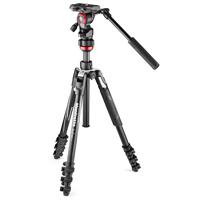 

Manfrotto Befree Live Aluminum Tripod Kit with Fluid Video Head, Lever Locks, Black